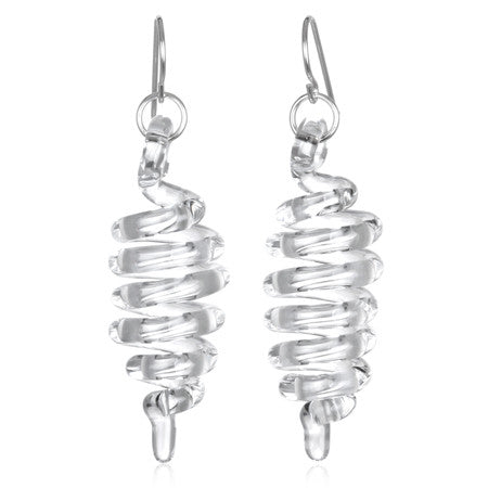 Thin Dimensional Spiral Earrings