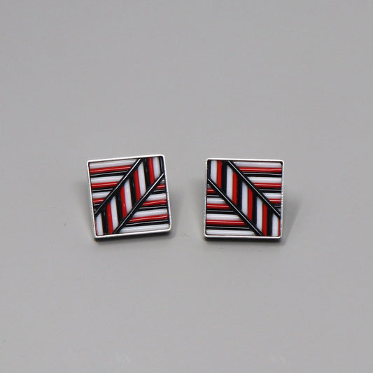 Stair Step Lines Earrings