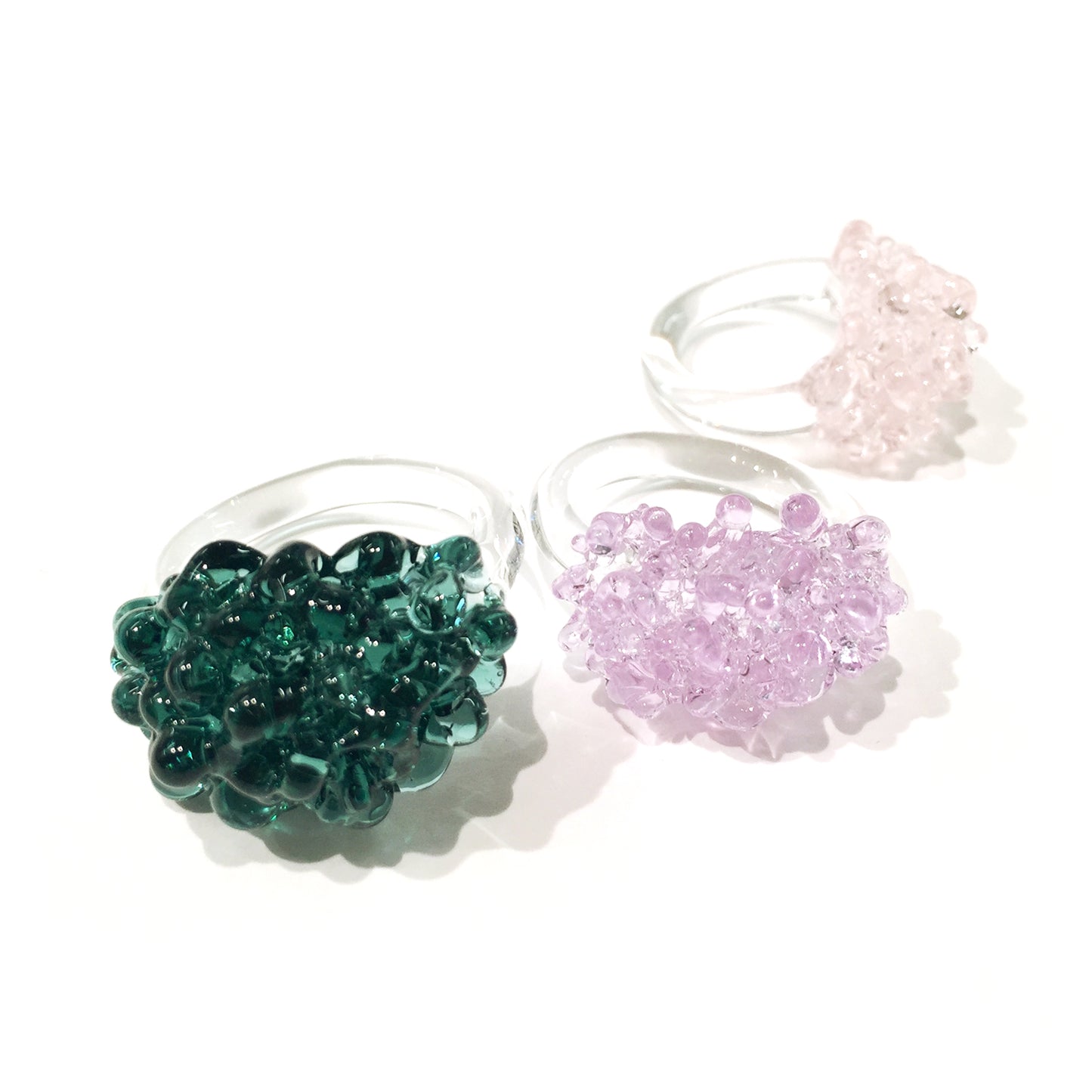Transparent Color Ring - Pink