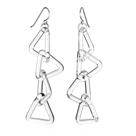 Triangle Chain Earrings