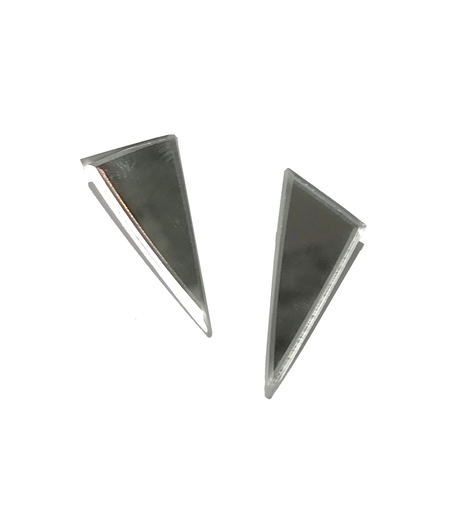 Triangular Dagger Mirror Earrings